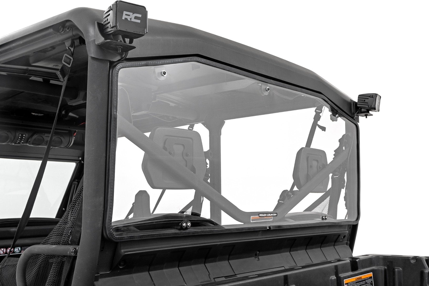 Rough Country Rear Cab Panel Scratch Resistant Can-Am Defender HD 8/HD 9/HD 10 98162032A