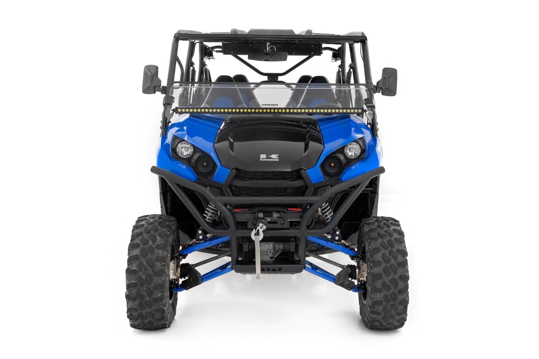 Rough Country LED Light Cage Mount 50" Black Single Row for Kawasaki Teryx 94015