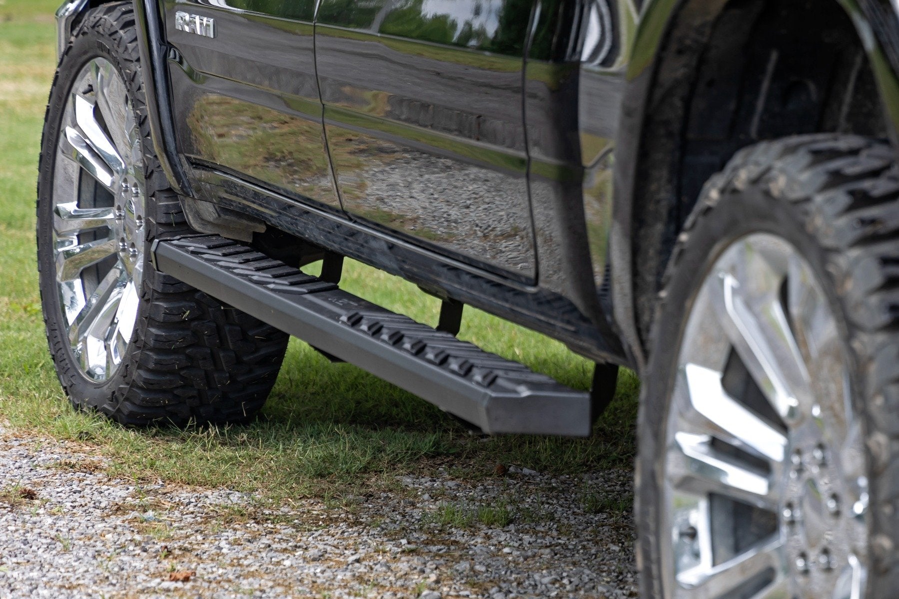 Rough Country BA2 Running Board | Side Step Bars | for Ram 1500 (19-26)/1500 TRX (21-24) 41004A