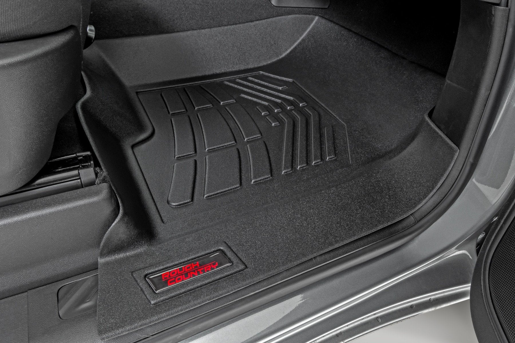 Rough Country SureFit Floor Mats Front Chevy/GMC 1500/2500HD/3500HD 19-25 SM2161