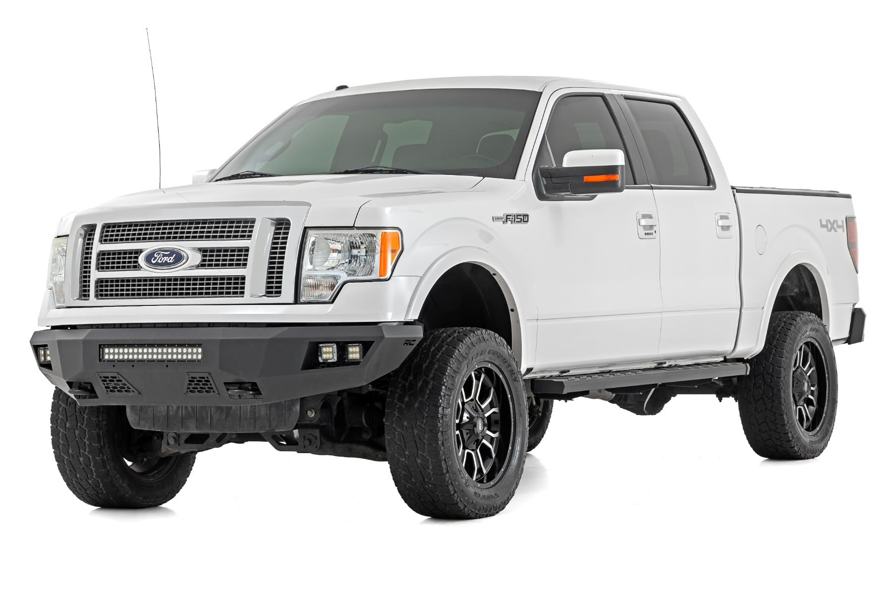 Rough Country BA2 Running Board | Side Step Bars | for Ford F-150 2009-2014 41012A