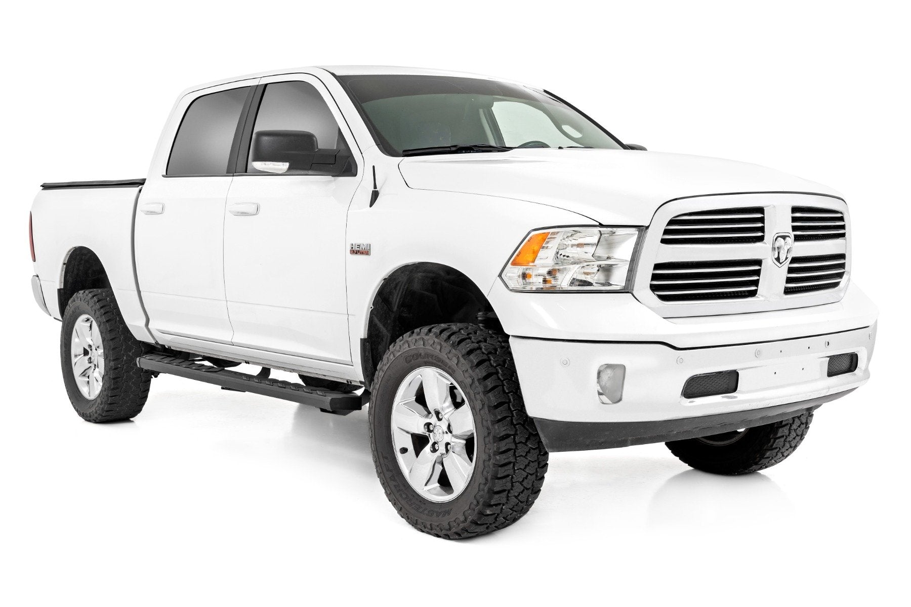 Rough Country BA2 Running Board | Side Step Bars | for Ram 1500/2500/3500 2WD/4WD (2010-2025 & Classic) 41003A