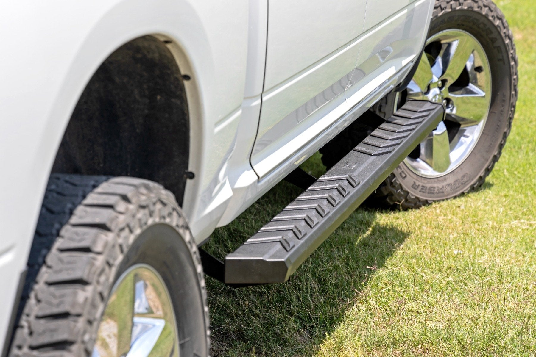 Rough Country BA2 Running Board | Side Step Bars | for Ram 1500/2500/3500 2WD/4WD (2010-2025 & Classic) 41003A