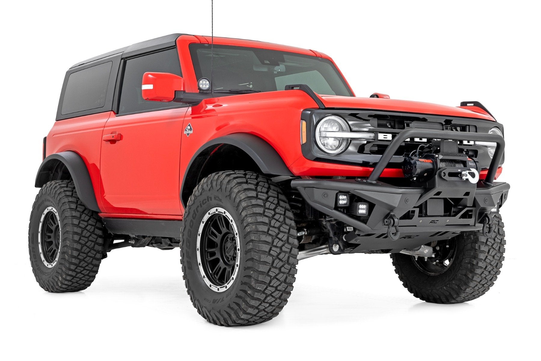 Rough Country Front Bumper Tubular w/Winch Plate Ford Bronco 21-23 51205