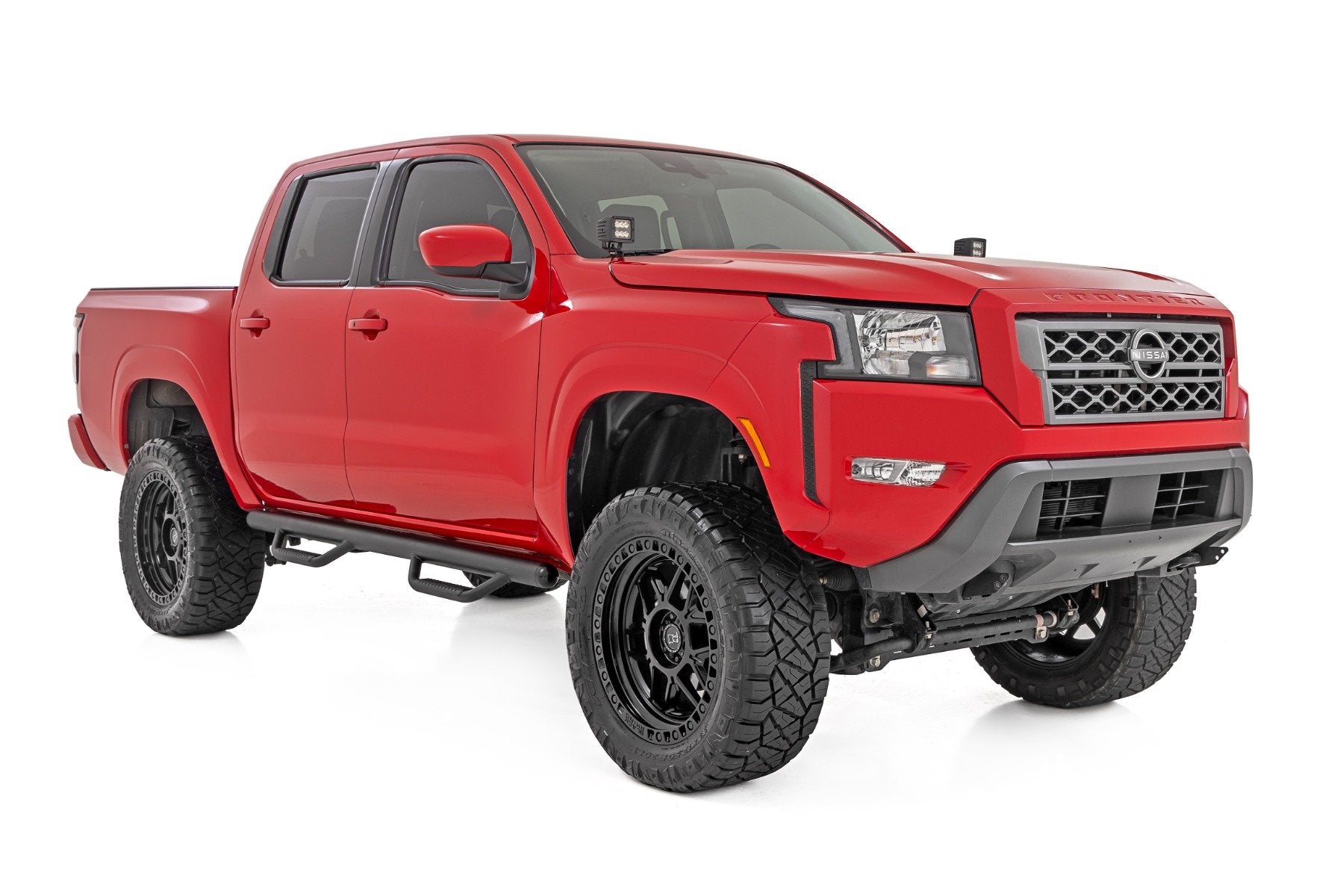 Rough Country Nerf Steps | Cab Length | Crew Cab | for Nissan Frontier 2005-2025 82001C