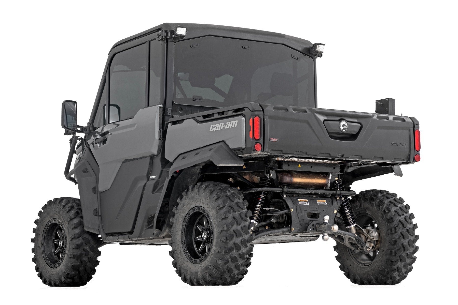 Rough Country M1 Rear Coil Over Shocks Height Adjust Can-Am Defender MAX HD10 301012