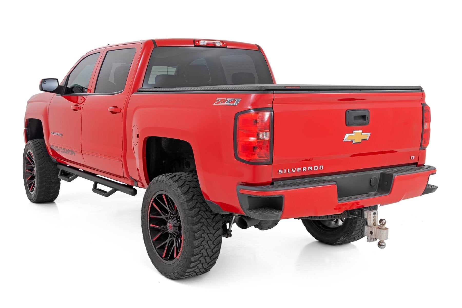 Rough Country Nerf Steps | Cab Length | Extended Cab | 6'7" Bed | Chevy/GMC 1500 (14-18 & Classic) RCC1489QCB