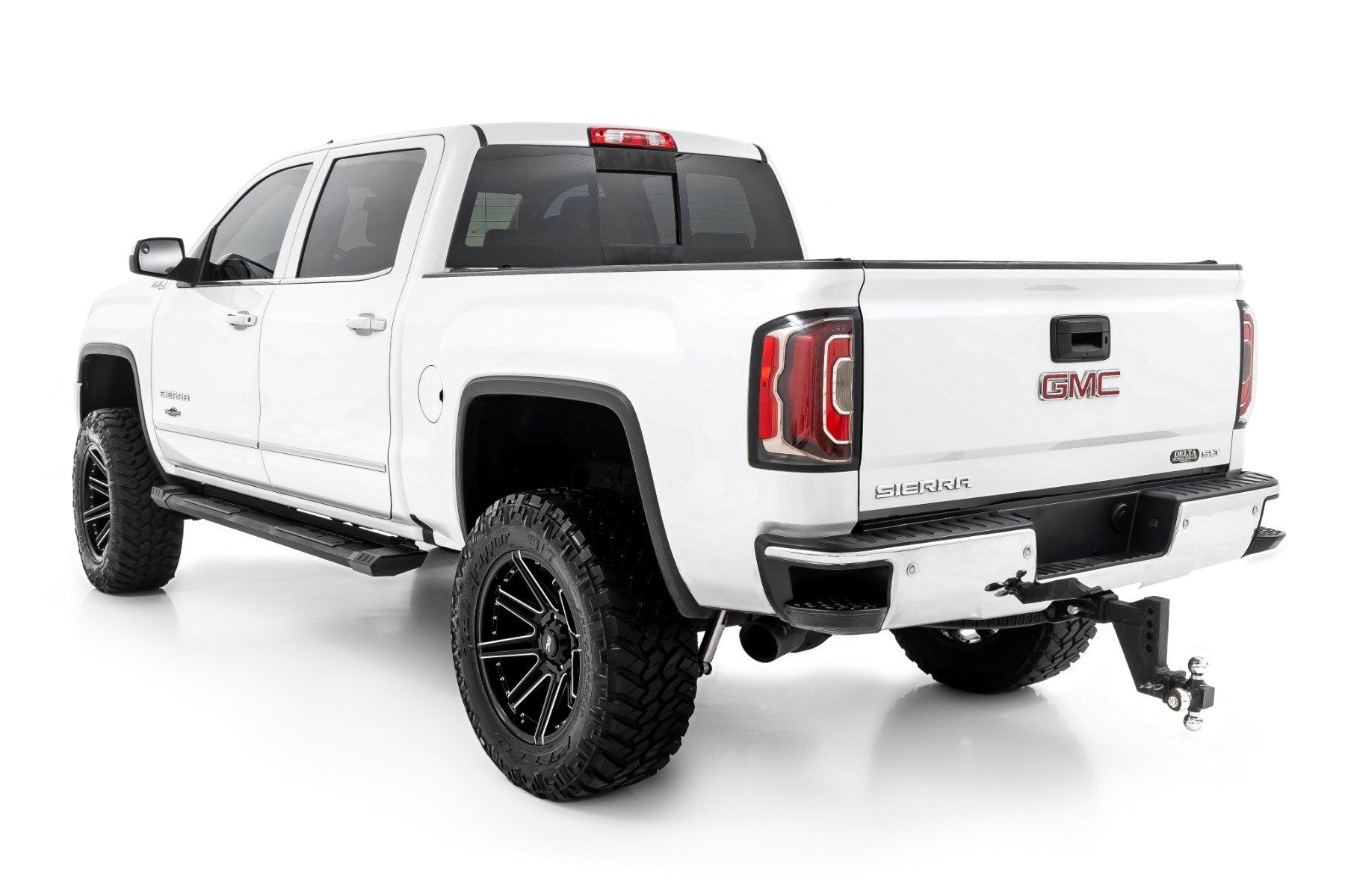 Rough Country HD2 Alum Running Boards Ext Cab Chevy/GMC 1500/2500HD/3500HD 07-19 SRB071777A