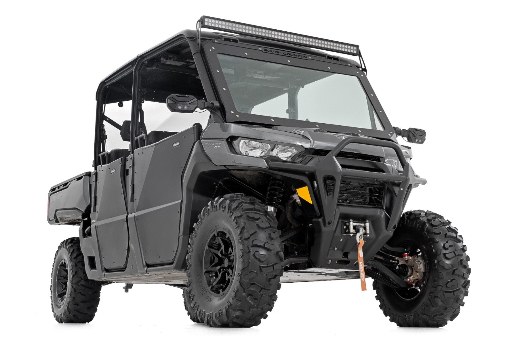 Rough Country High Clearance Control Arms w/ 2" Offset | Can-Am Defender HD 5/HD 8/HD 9/HD 10 97041BLK