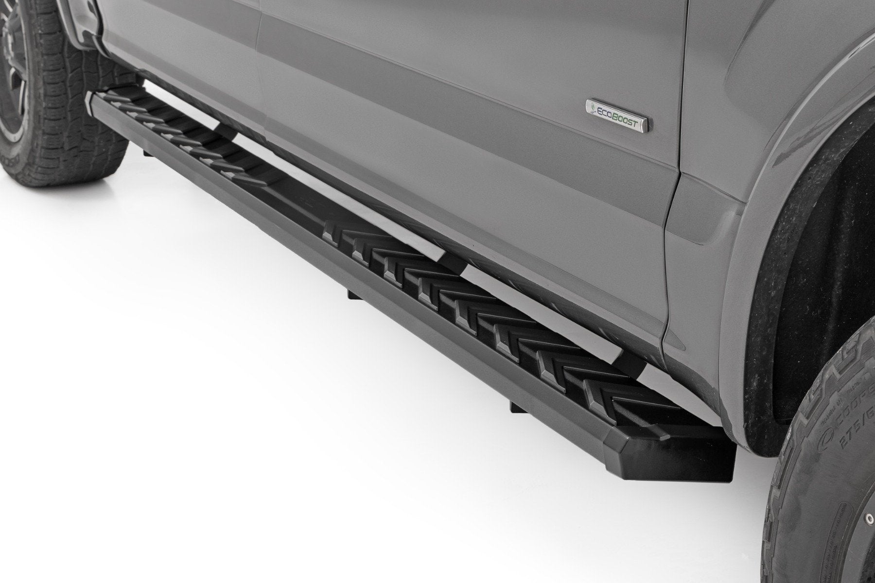 Rough Country BA2 Running Board | Side Step Bars | for Ford F-150/F-250/F-350 2WD/4WD (15-26) 41010A