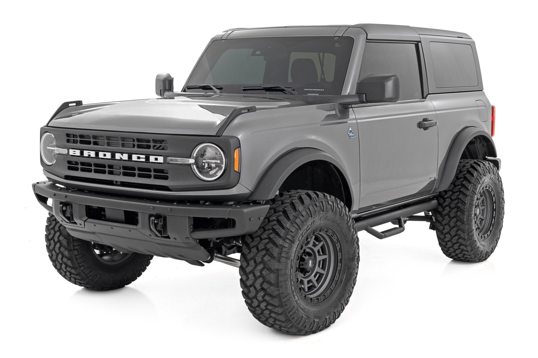Rough Country Nerf Steps | Wheel to Wheel | 2 Door | for Ford Bronco (2 Door) 4WD (2021-2025) RCF21582DB