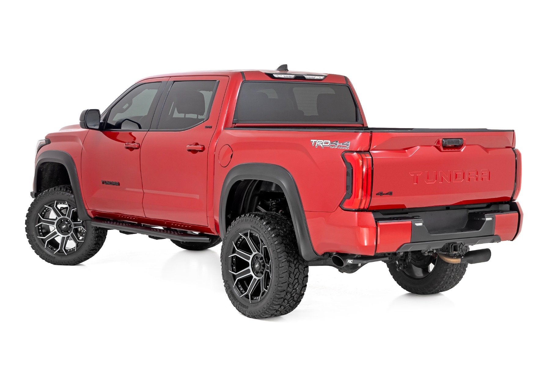 Rough Country OV2 Running Boards Side Step Bars Crew Cab Toyota Tundra 22-24 14006