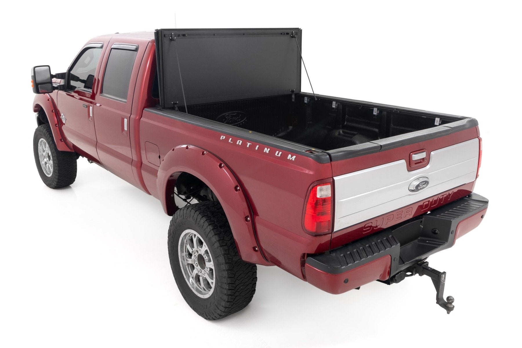 Rough Country Hard Tri-Fold Flip Up Bed Cover 6'10" Bed Ford SuperDuty 08-16 49214651