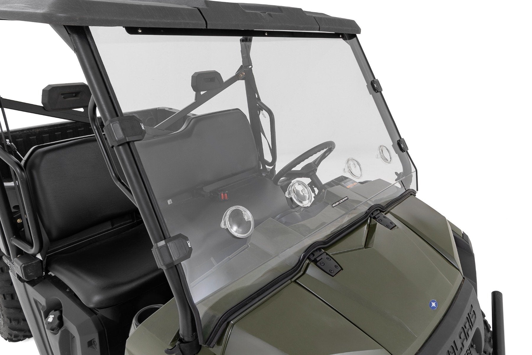 Rough Country Vented Full Windshield | Scratch Resistant | Polaris Ranger 570 98162310