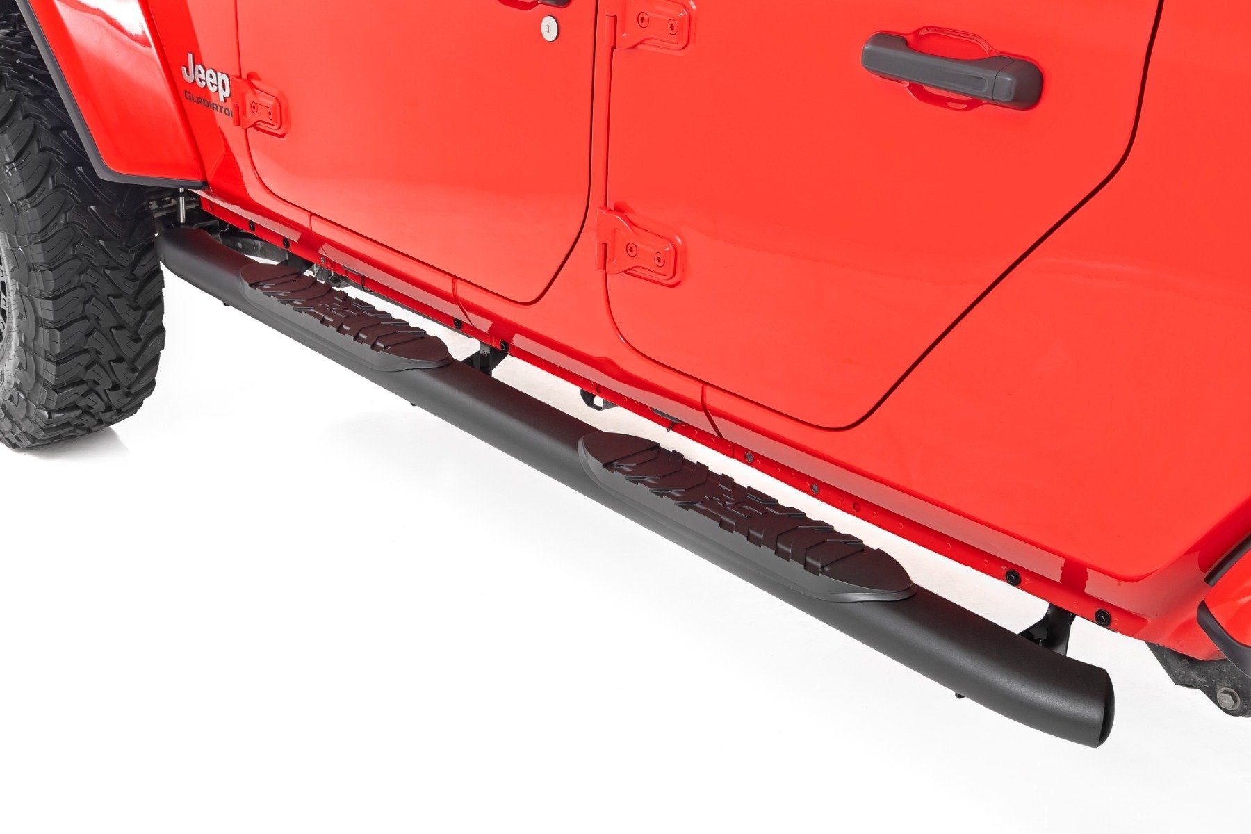 Rough Country Oval Nerf Steps Black Jeep Gladiator JT 20-23 21015