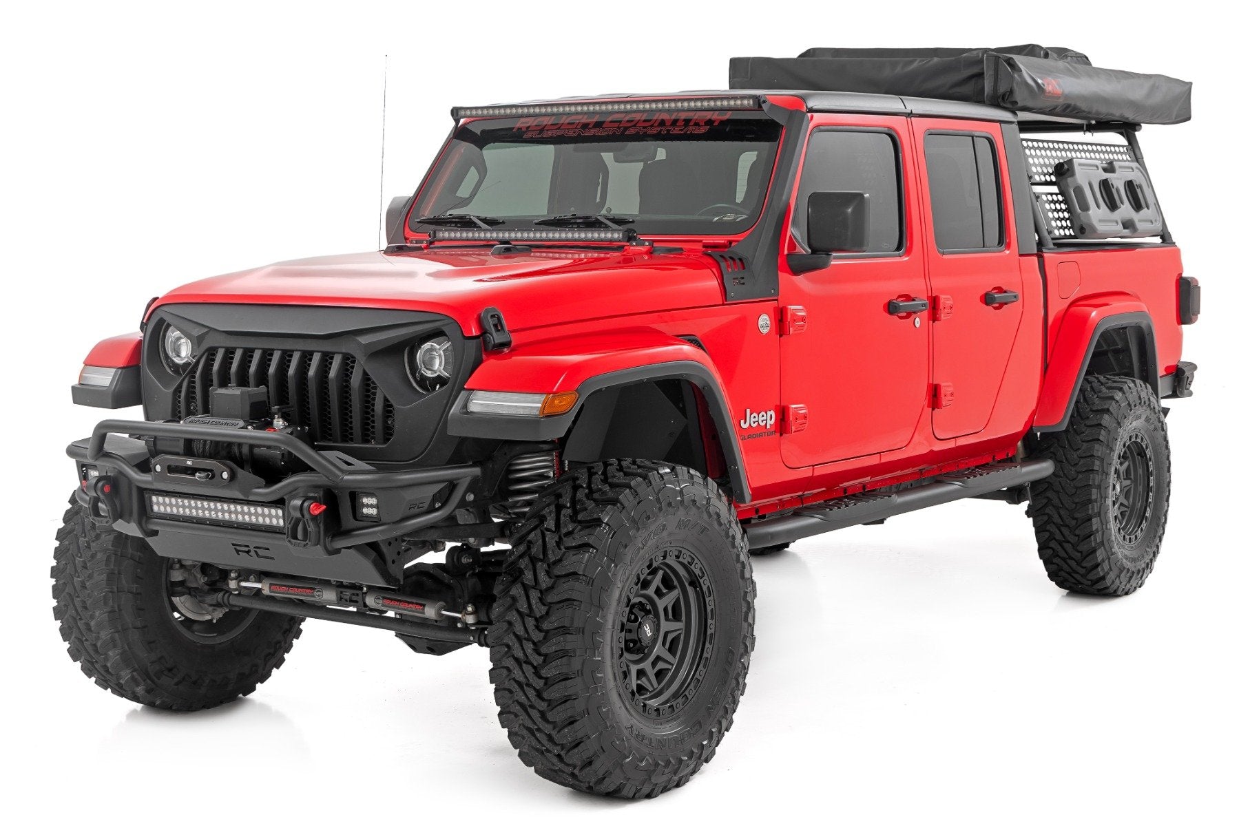 Rough Country Oval Nerf Steps Black Jeep Gladiator JT 20-23 21015