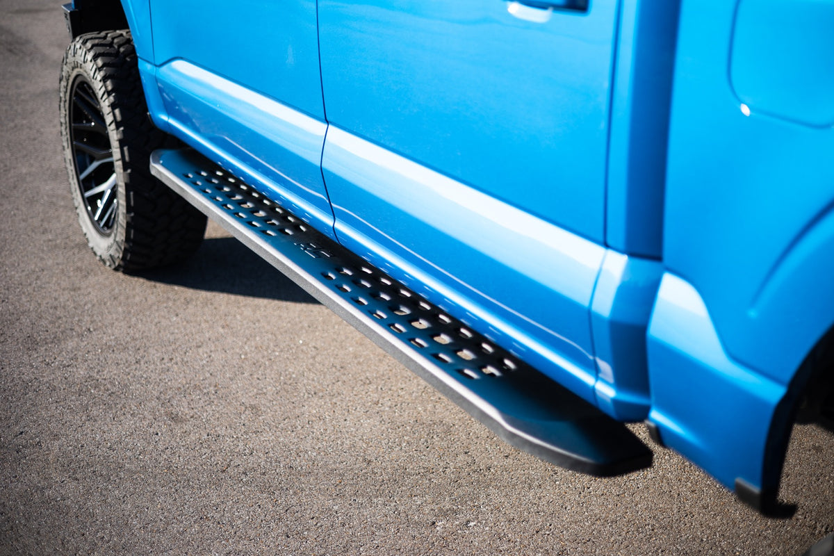 Rough Country Running Board Step Crew Cab Black For Ford F150 2015-2022 2wd/4wd 44005