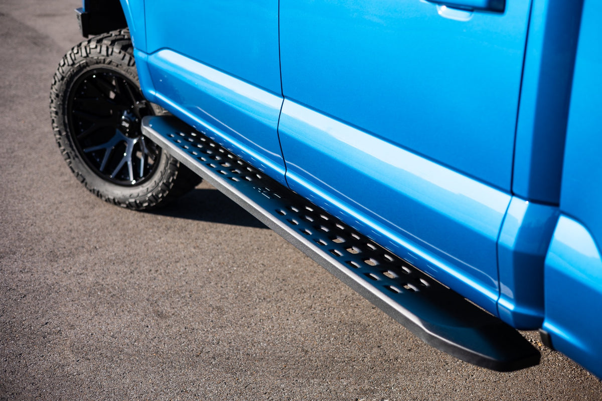 Rough Country Running Board Step Crew Cab Black For Ford F150 2015-2022 2wd/4wd 44005