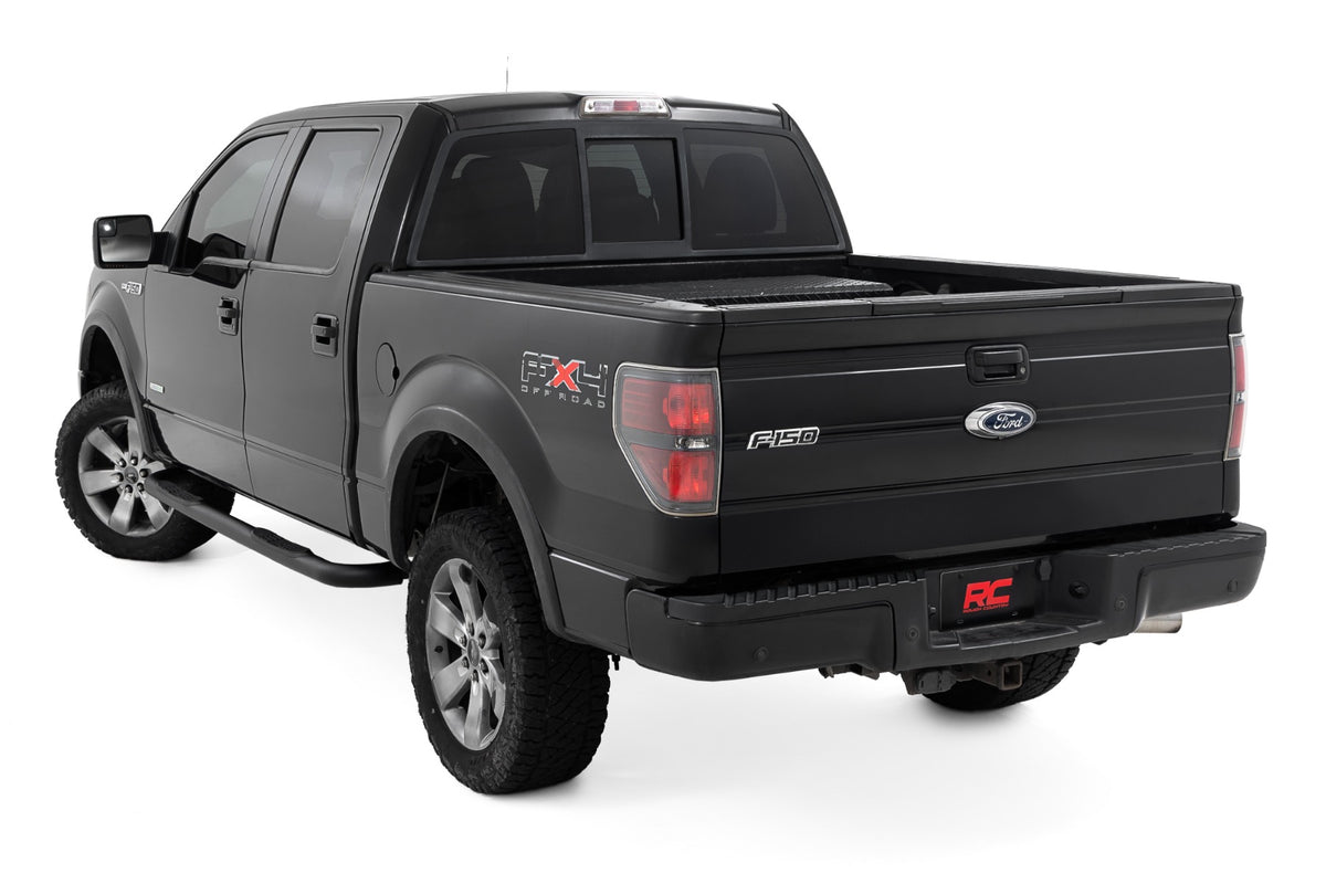 Rough Country Nerf Steps | 3-Inch Tube | Crew Cab | for Ford F-150 2WD/4WD 09-14 43006