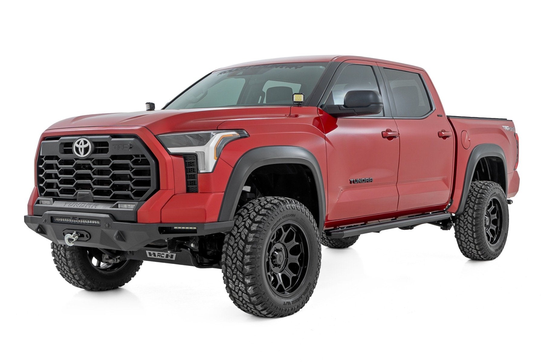 Rough Country Multi-Color LED Running Boards | CrewMax | for Toyota Tundra 2WD/4WD (2022-2025) 55006