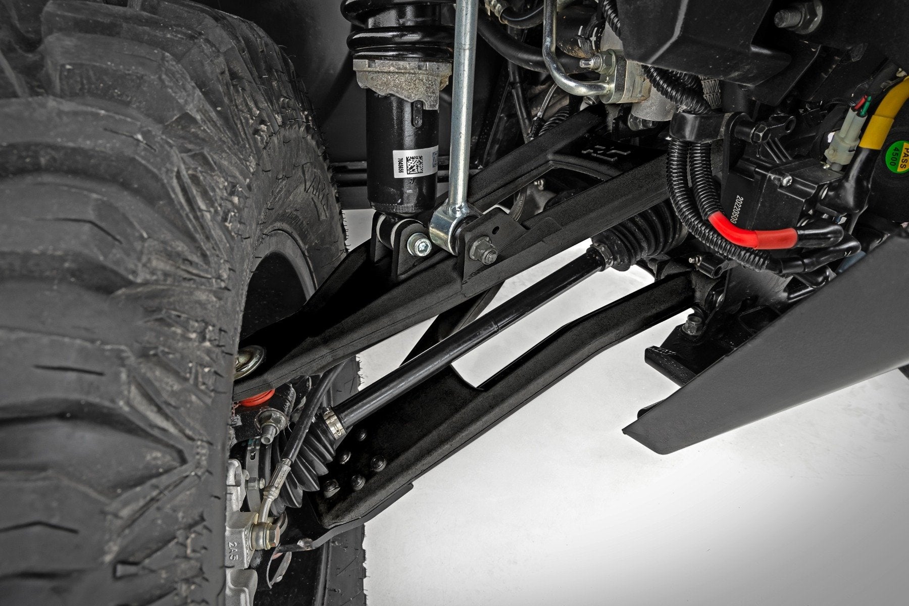 Rough Country Black Aluminum Control Arms | 2" Forward Offset | Polaris Ranger XP 1000 93174BLK