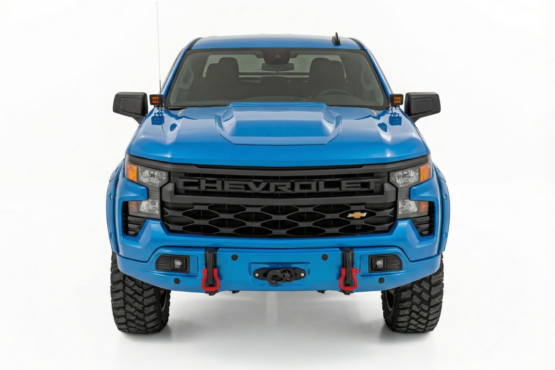 Rough Country Front FXS Bumper 12000S GLT Glacier Blue Chev Silverado 1500 23-26 13007-GLT