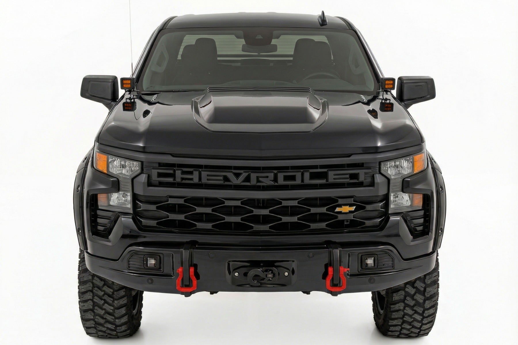 Rough Country Front FXS Bumper 12000S GBA Black Chevy Silverado 1500 23-26 13007-GBA