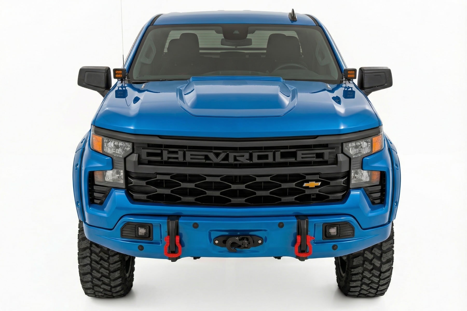 Rough Country Front FXS Bumper 12000S GA0 North Sky Blue Silverado 1500 23-26 13007-GA0