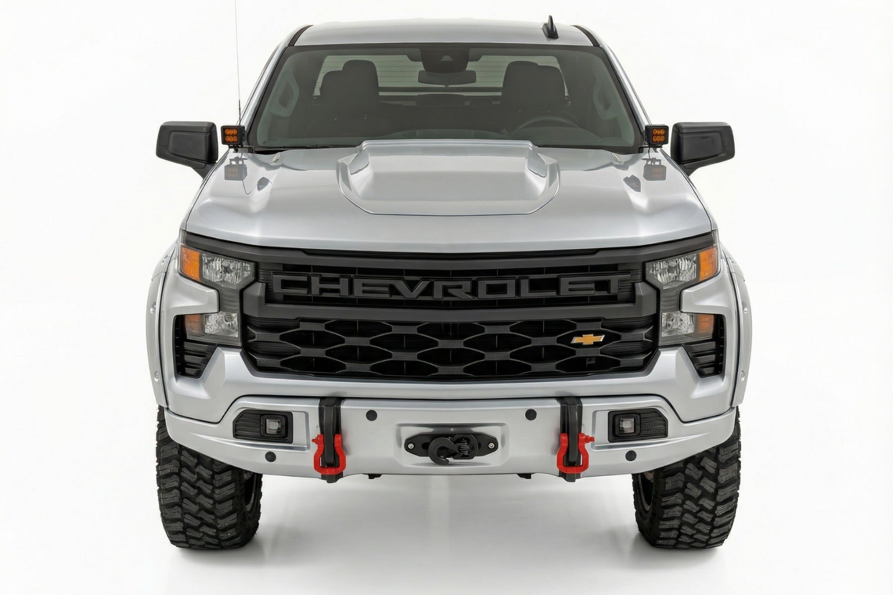Rough Country FXS Bumper 12000S GAN Silver Ice Metallic Silverado 1500 23-26 13007-GAN