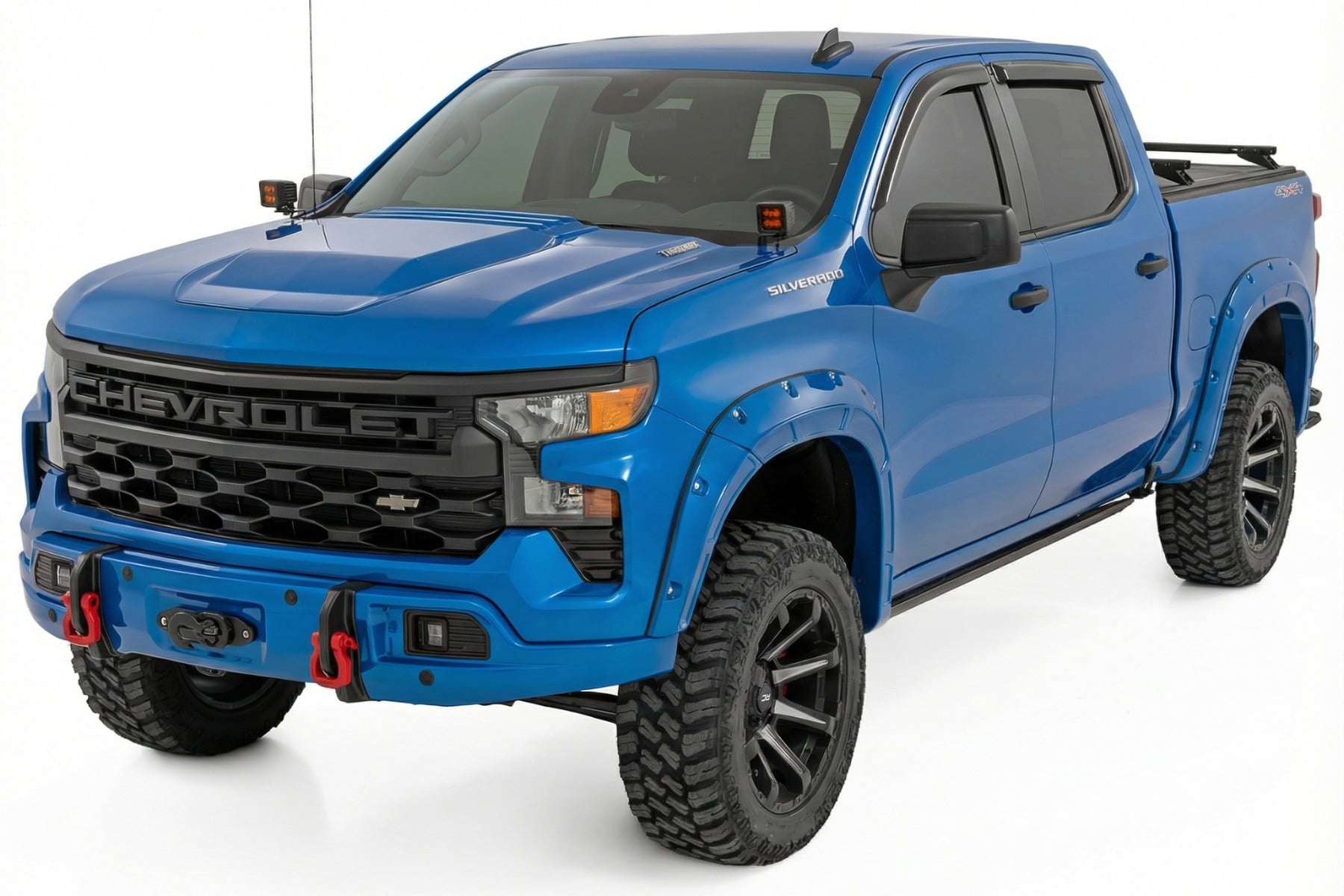Rough Country Front FXS Bumper 12000S GXP Lakeshore Blue Silverado 1500 23-26 13007-GXP