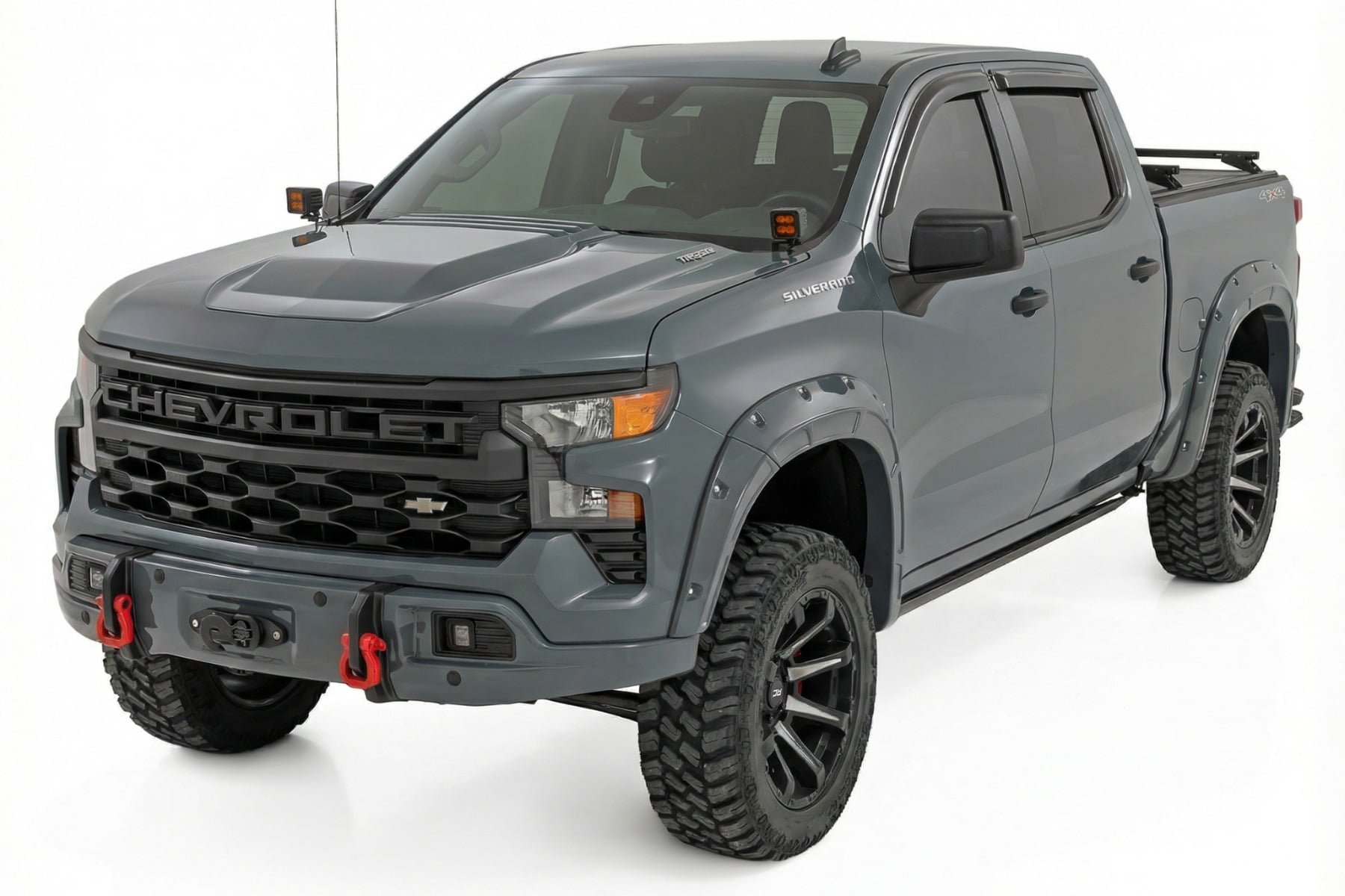 Rough Country Front FXS Bumper 12000S GBD Cypress Gray Chev Silverado 1500 23-26 13007-GBD