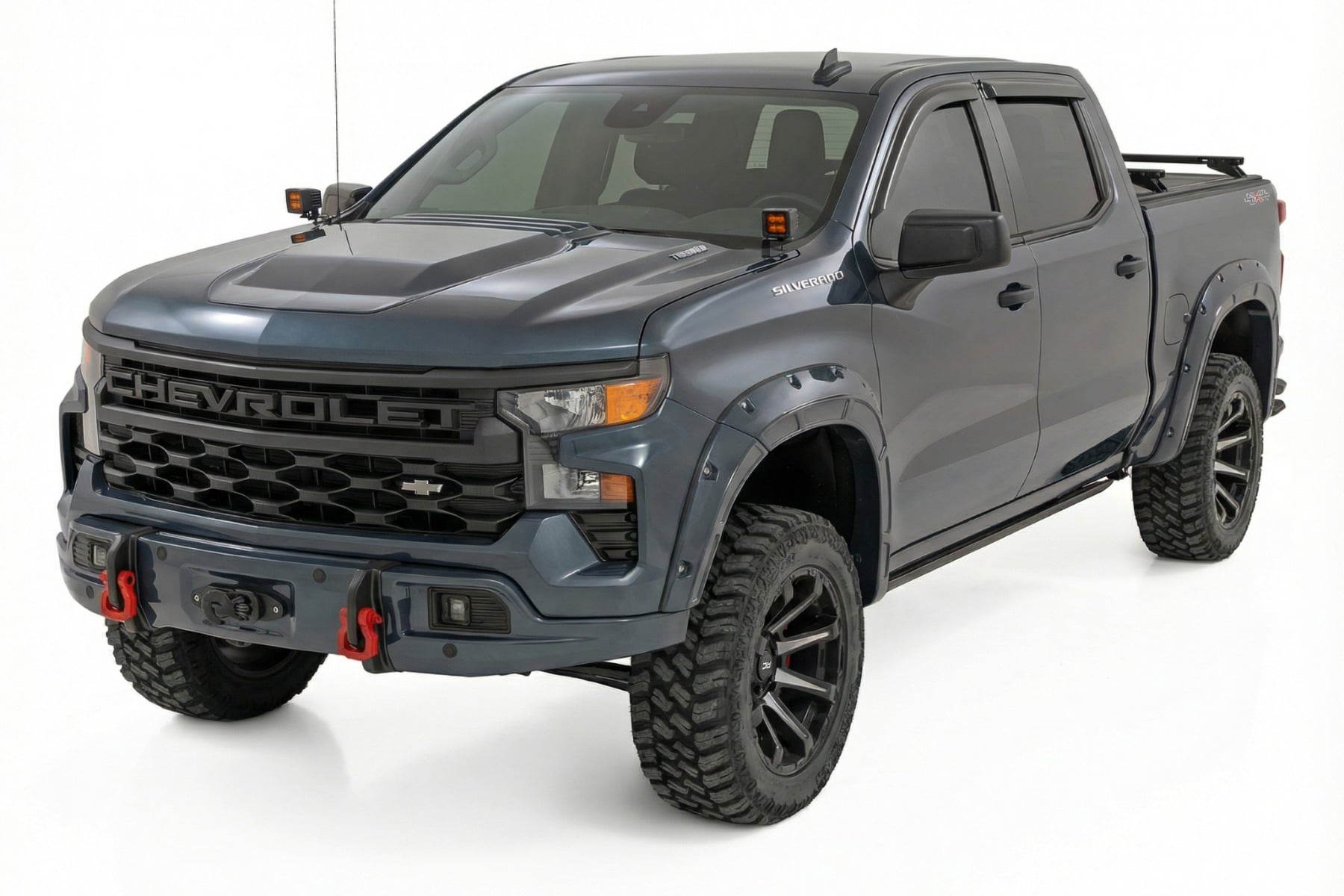 Rough Country Front FXS Bumper 12000S G6M Dark Ash Chevy Silverado 1500 23-26 13007-G6M