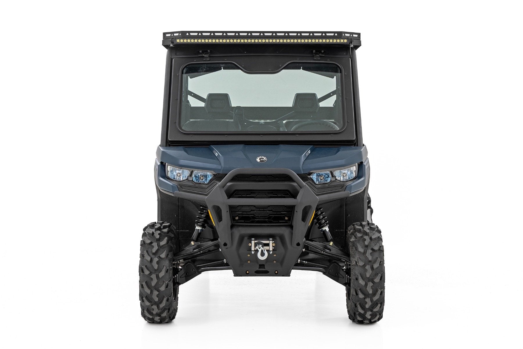 Rough Country LED Light | Deck Roof | 50" Blk Single Row | Can-Am Defender MAX HD10 97096