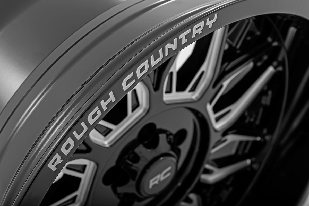 Rough Country 86 Series Wheel | One-Piece | Gloss Black | 20x10 | 5x5 | -19mm 86201018A