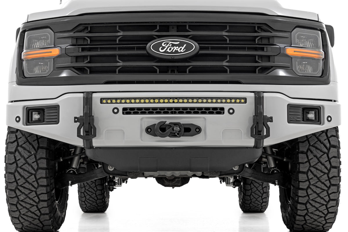 Rough Country FXS Front Bumper | A3 Space White | EcoBoost | for Ford F150 21-25 13012-A3