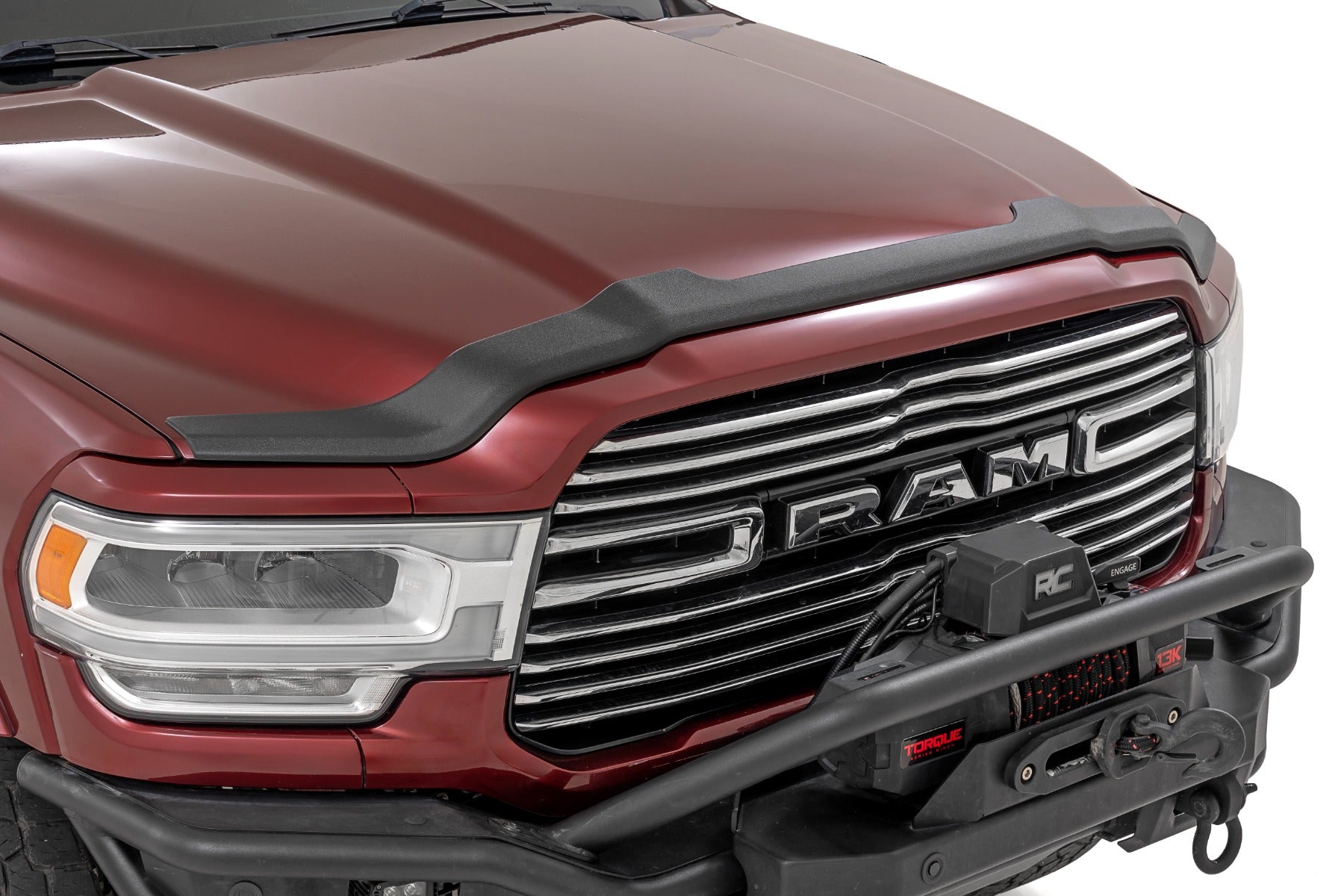 Rough Country Hood Protector Gloss Black for Ram 2500/3500 2WD/4WD 2019-2026 HP20011-RCGB