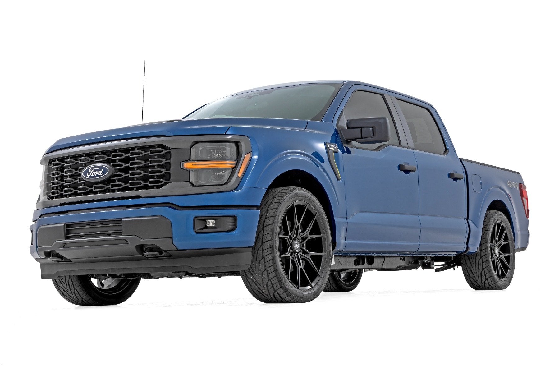 Rough Country 2" Lowering Kit 4 Inch Rear Lowering M1 for Ford F150 15-25 47540
