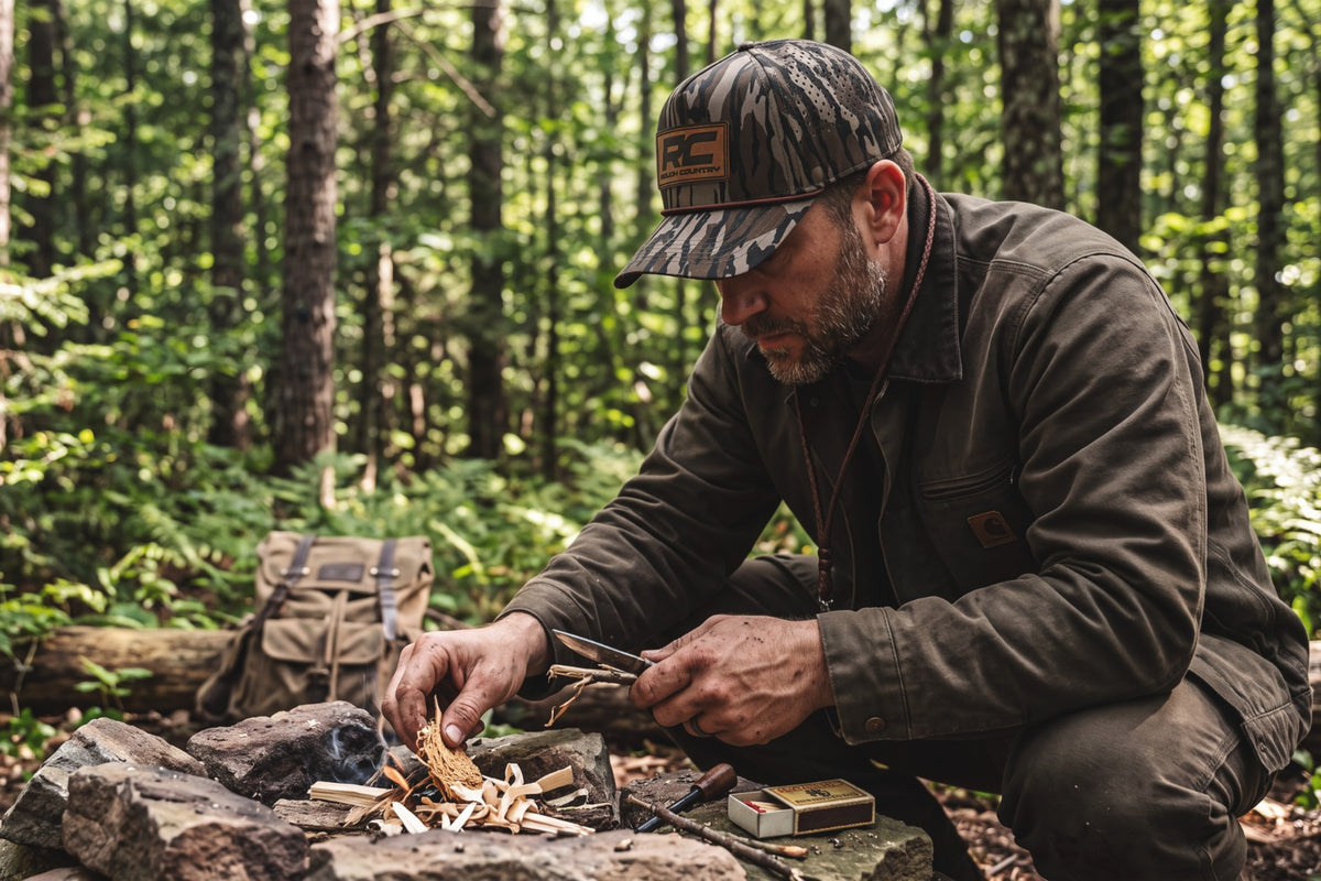 Rough Country Hat | OG Bottomland Camo | Rough Country Leather Patch 84140