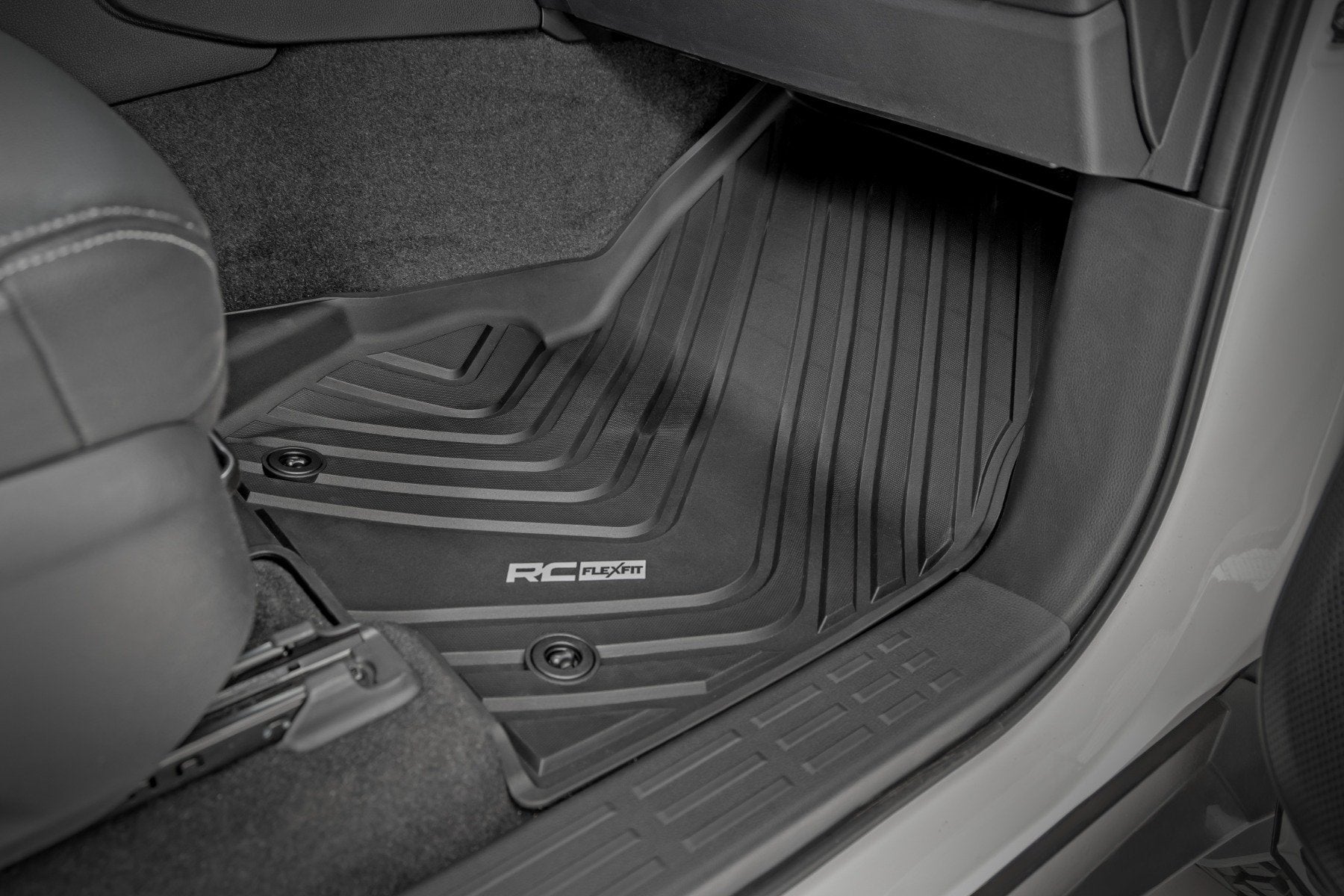 Rough Country Flex-Fit Floor Mats | FR & RR | for Toyota Landcruiser (2024-2025) FF-71618
