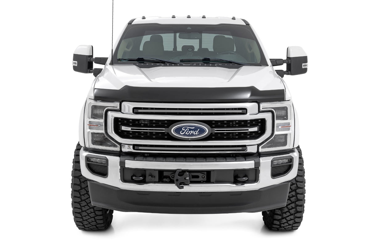 Rough Country Hood Protector | Gloss Black | for Ford Super Duty 2017-2022 HP30013-RCGB