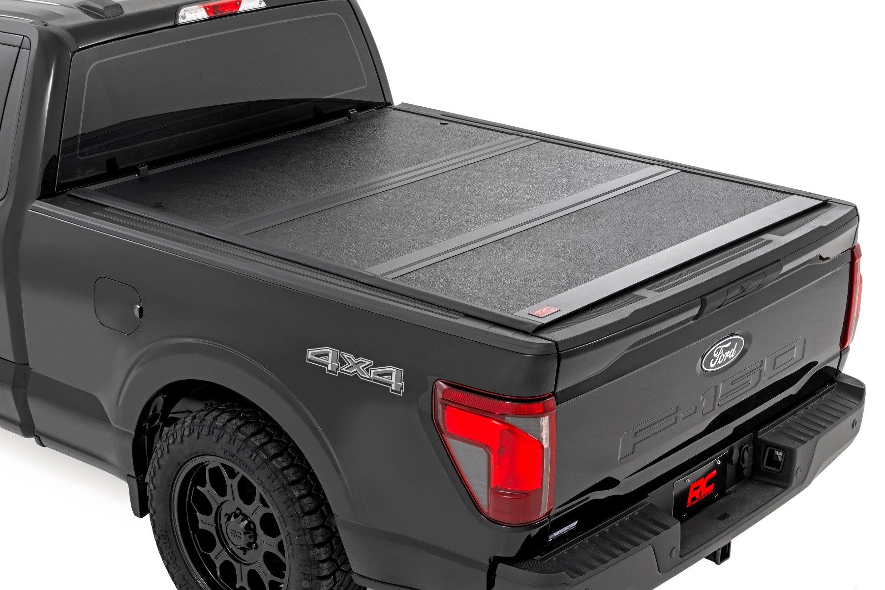 Rough Country Hard Low Profile Bed Cover | 6'7" Bed | for Ford F-150 2WD/4WD (2015-2020) 47229650_A