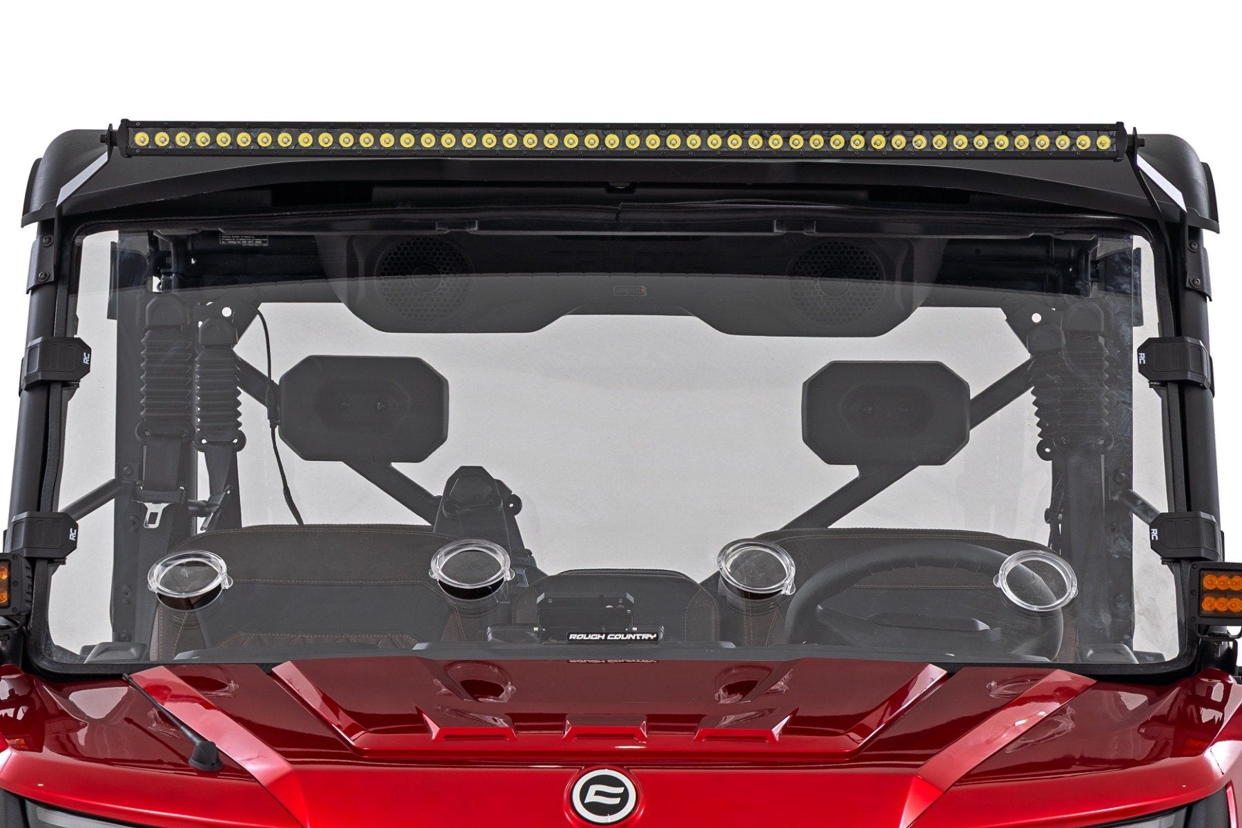 Rough Country LED Light Mount | 50" Spectrum Series Single Row | CFMOTO UFORCE U10 Pro