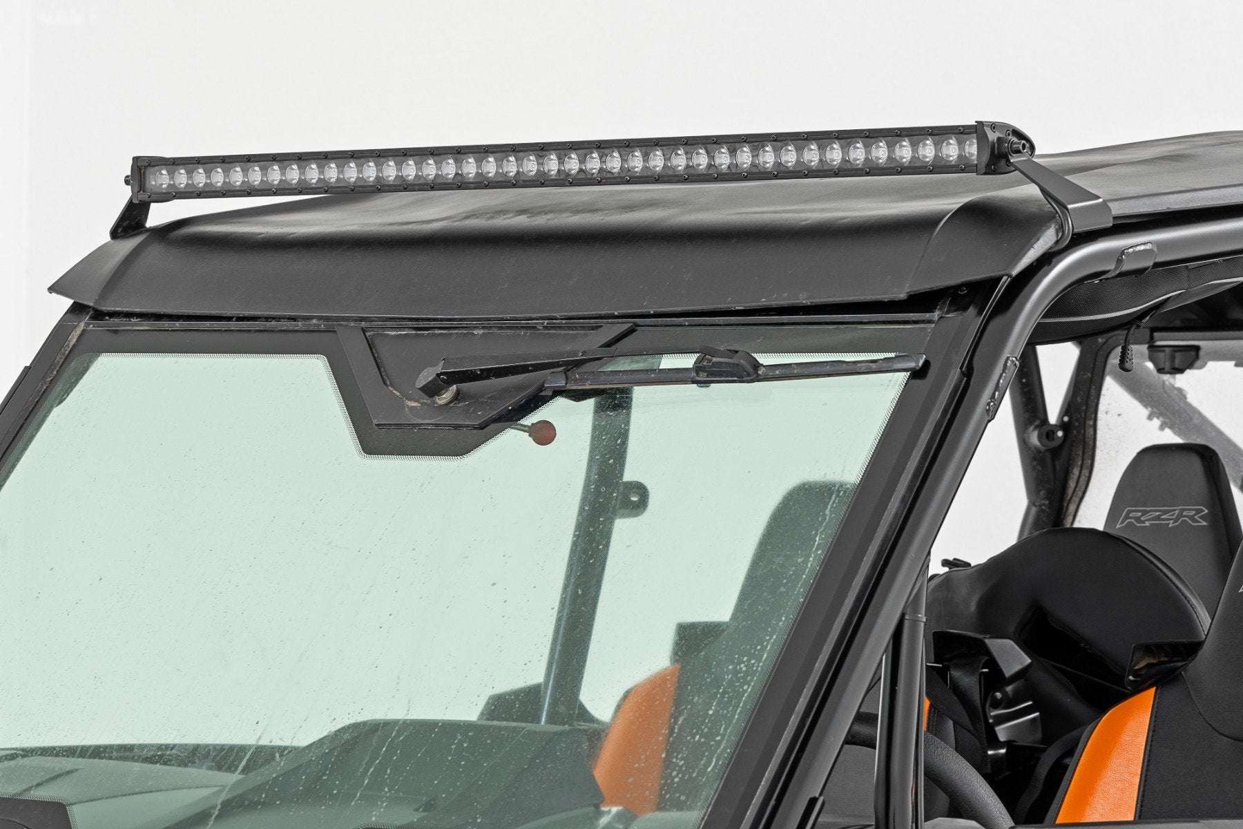 Rough Country LED Light Kit Front Mount 40" Black-Series Single Row Polaris RZR XP 4 1000 2024 93180