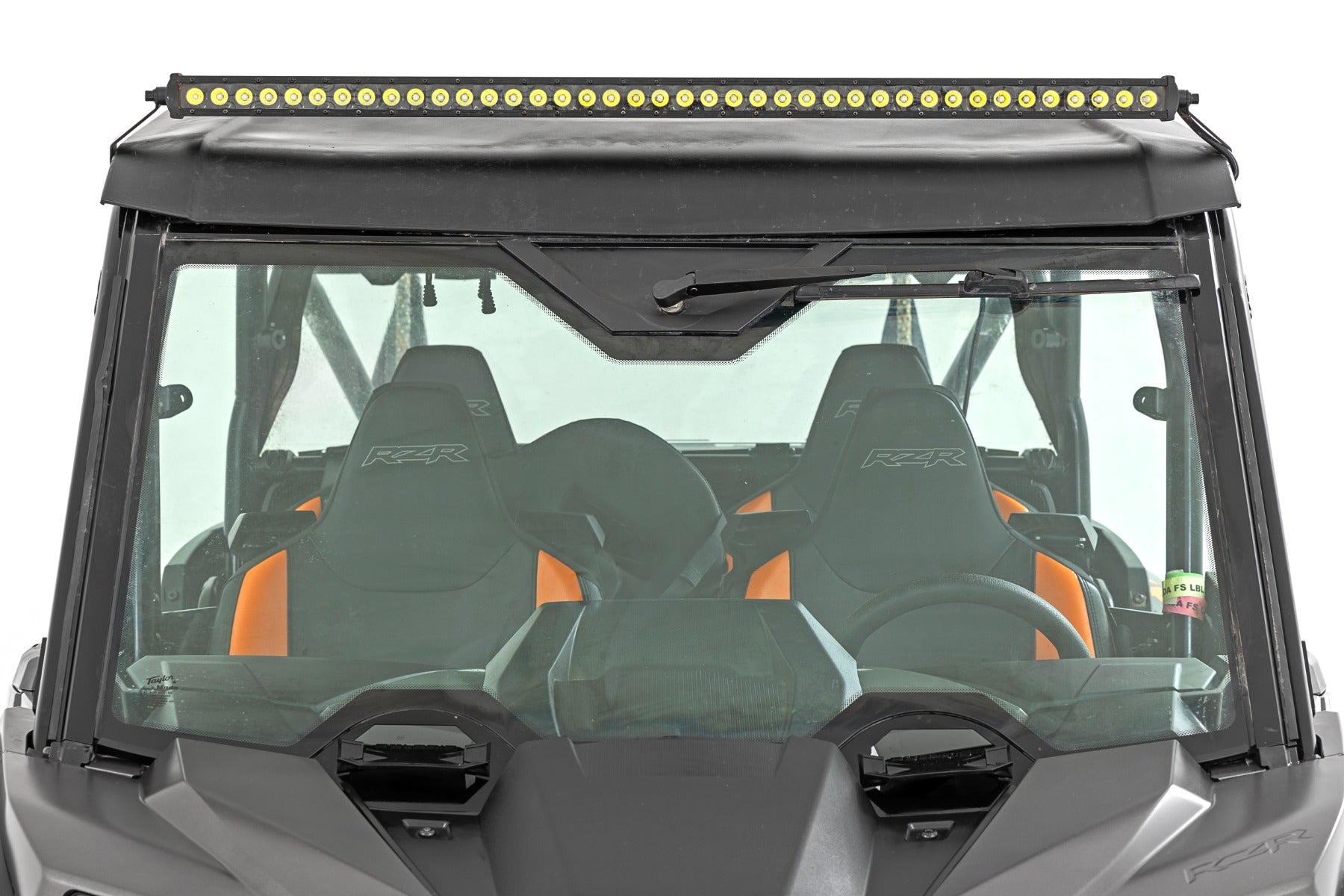 Rough Country LED Light Kit Front Mount 40" Black-Series Single Row Polaris RZR XP 4 1000 2024 93180