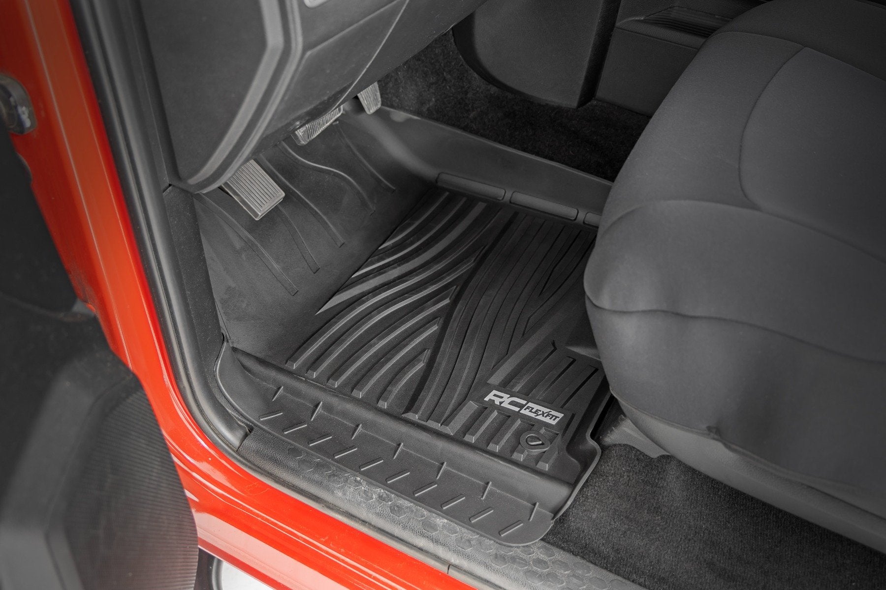 Rough Country Flex-Fit Floor Mats FR & RR Crew Cab for Ram 1500 09-18 & Classic FF-31213