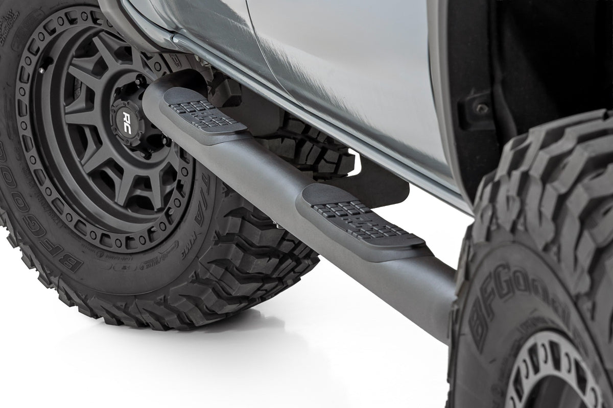 Rough Country Nerf Steps | 3" Tube | Double Cab | for Toyota Tacoma (2005-2023) 43003