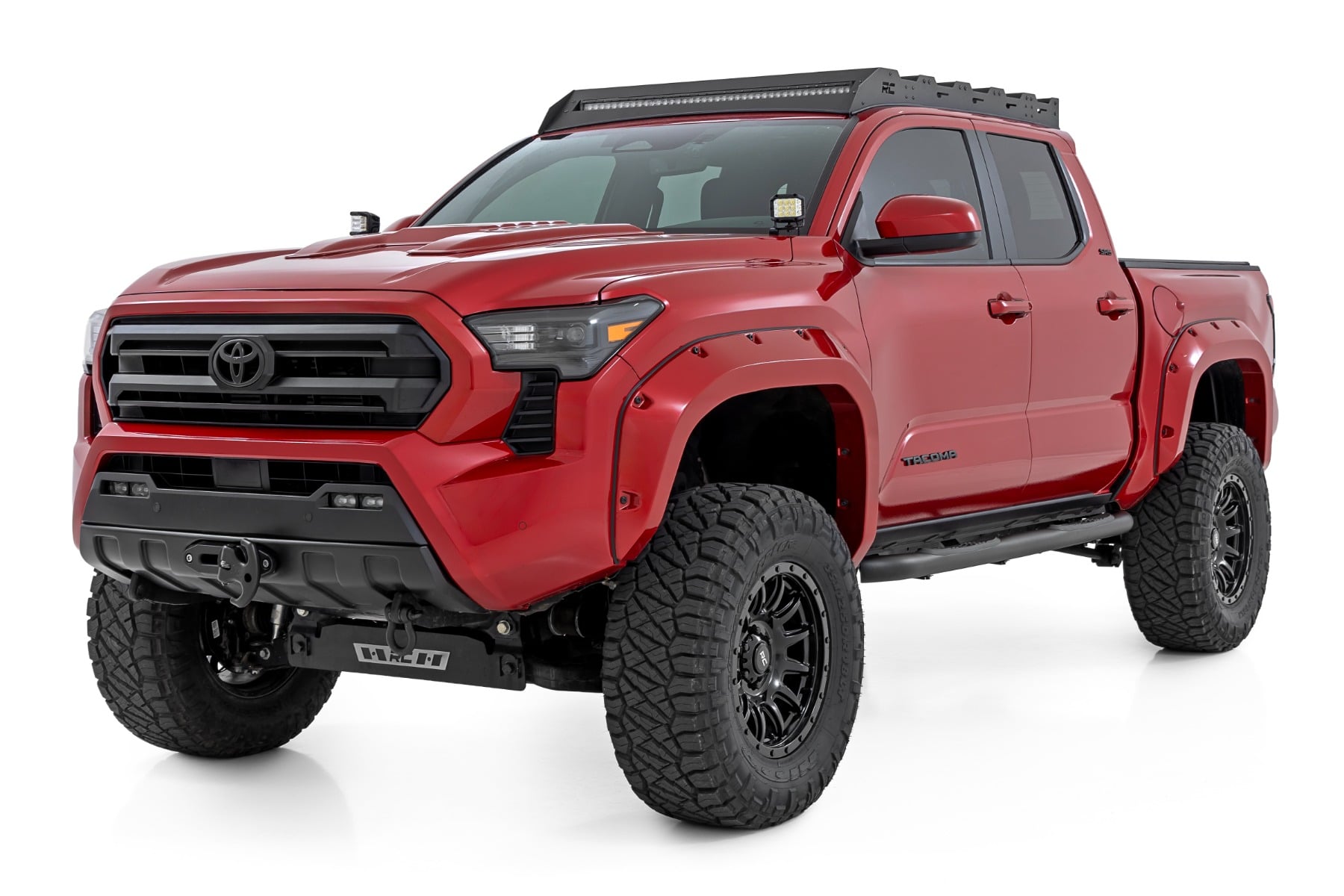 Rough Country Nerf Steps | 3" Tube | Double Cab | for Toyota Tacoma 2024-2026 43001