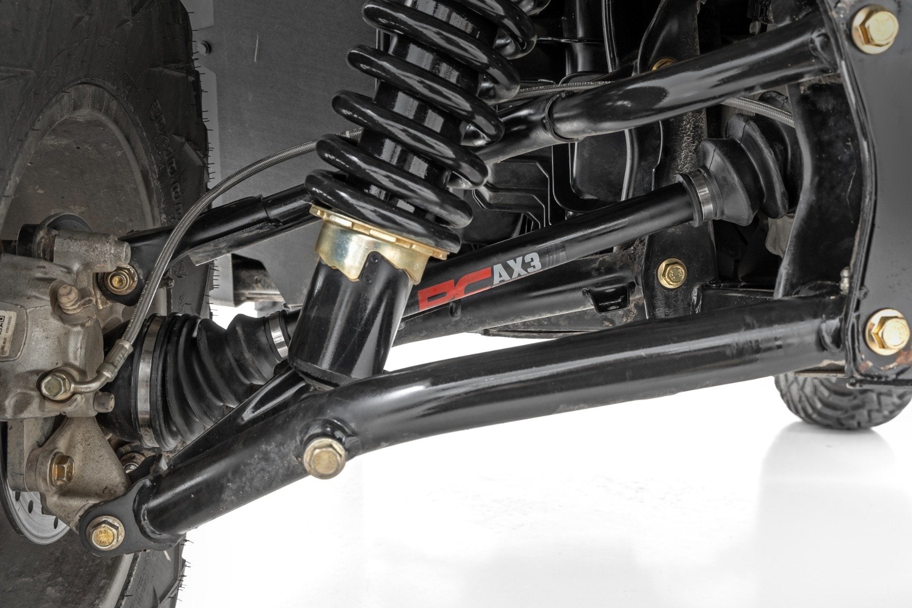 Rough Country HD Replacement Axle Front Left 4340 Chromoly AX3 Can-Am Defender 97086