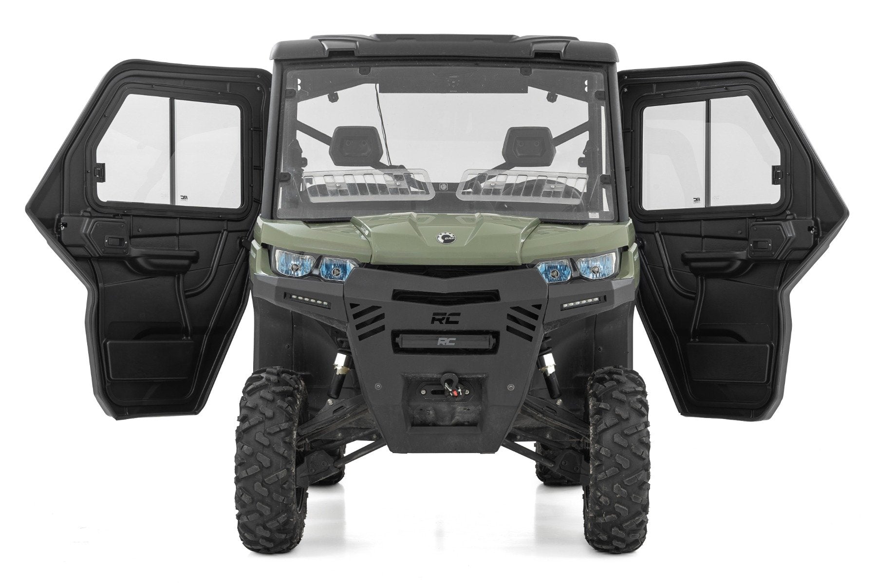 Rough Country UTV Side Doors For Can-Am Defender 2 Seat HD 5/HD 7/HD 8/HD 9/HD 97100