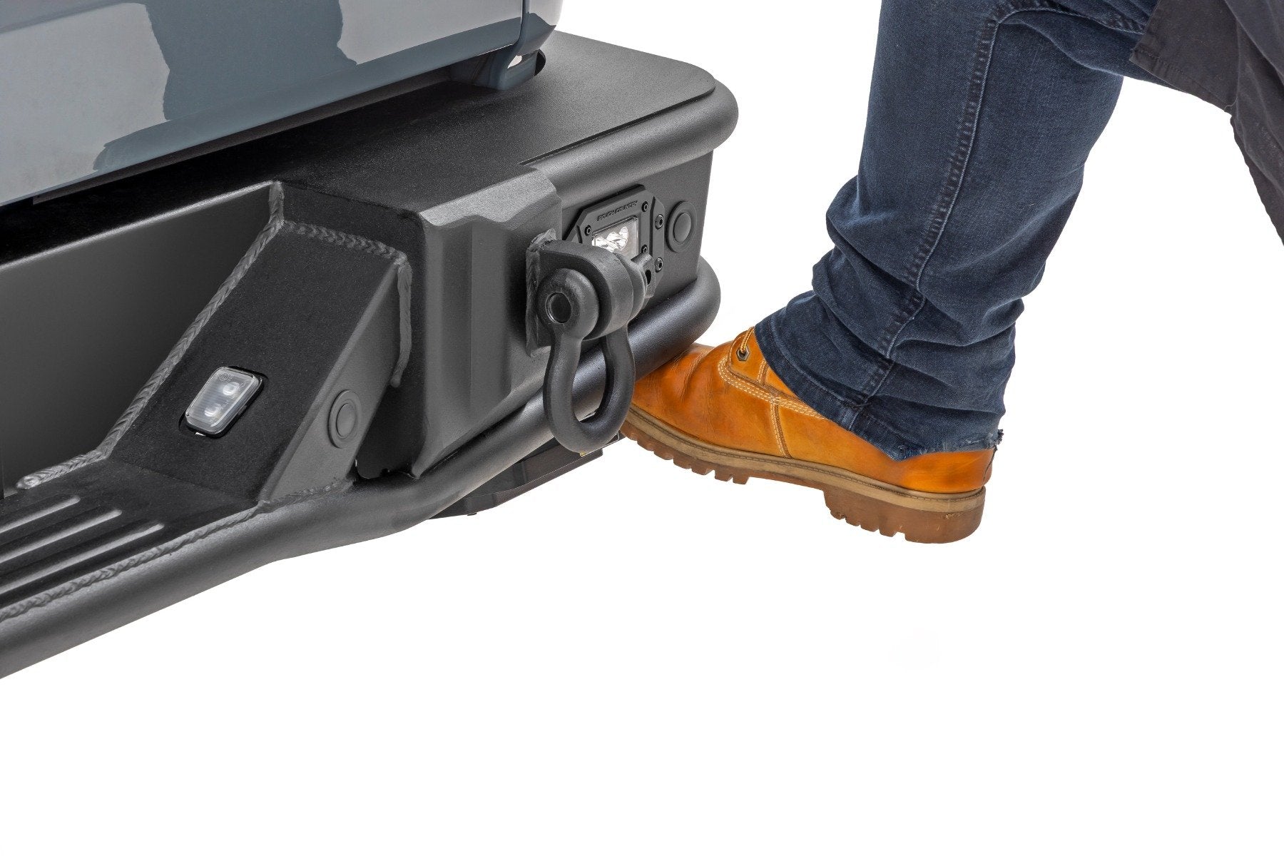 Rough Country Retractable Bed Step | Manual Pull | for Jeep Gladiator JT 4WD (2020-2025)